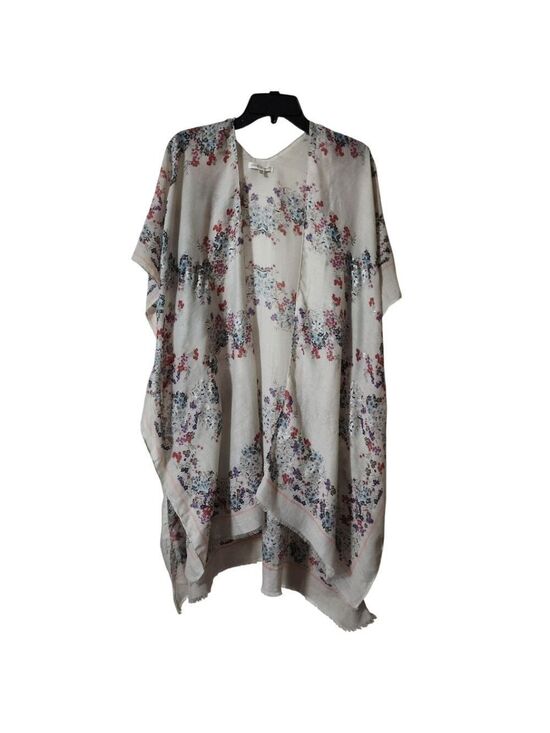 Woven Heart Sweaters - Woven Heart Floral Duster Short Sleeve OS